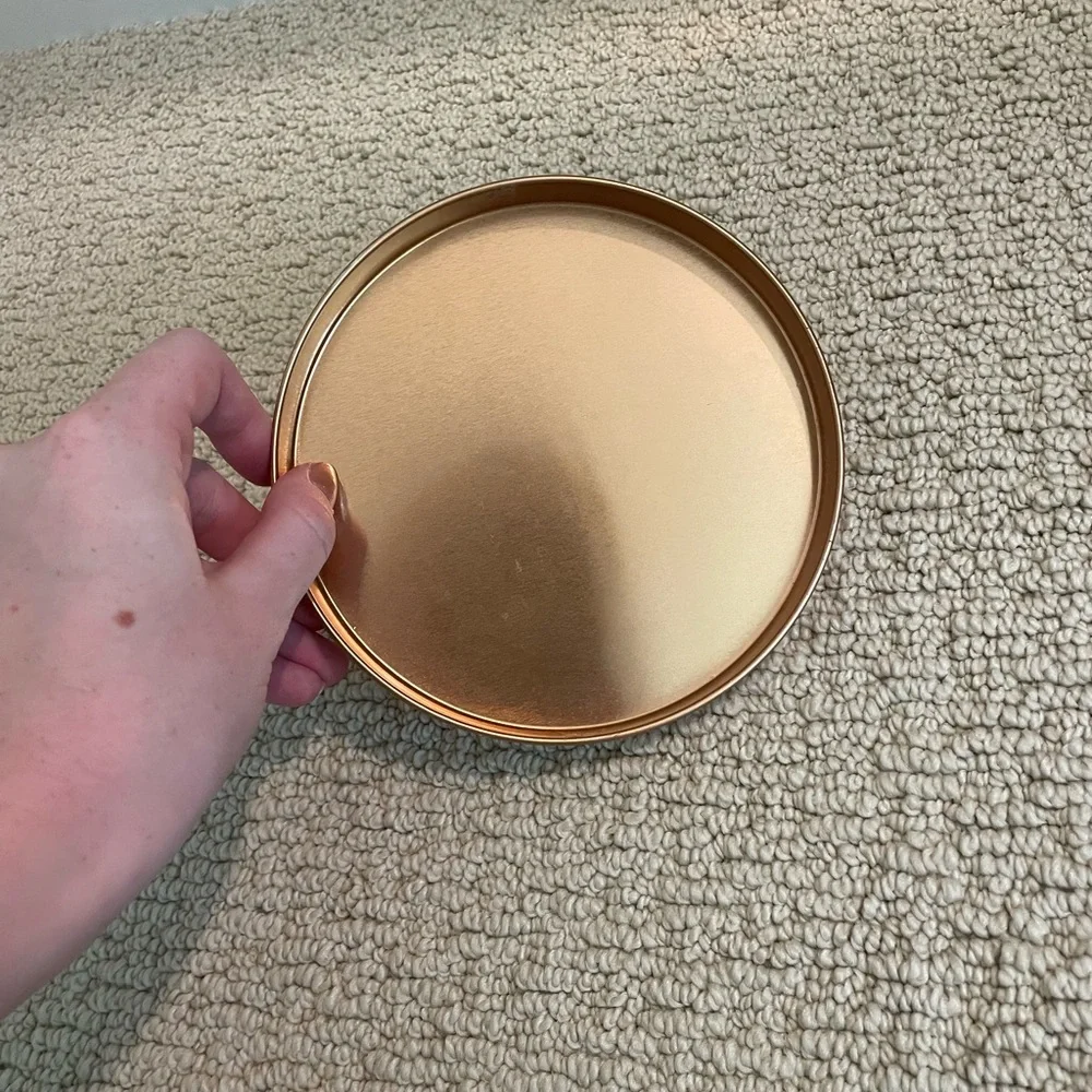 Rose Gold Metal Tabletop Tray